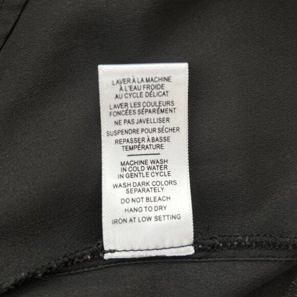 Jacob Chic Black Lace Trim Holiday Evening Top – Small - Picture 10 of 10